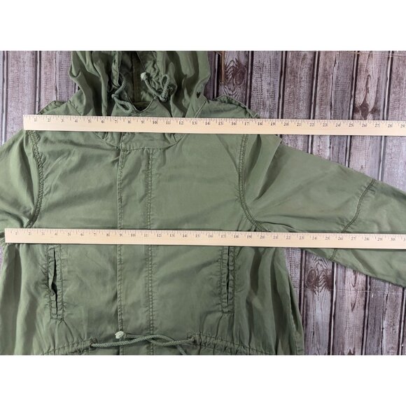Ganni cargo army style jacket coat size L color olive Green - Picture 4 of 8